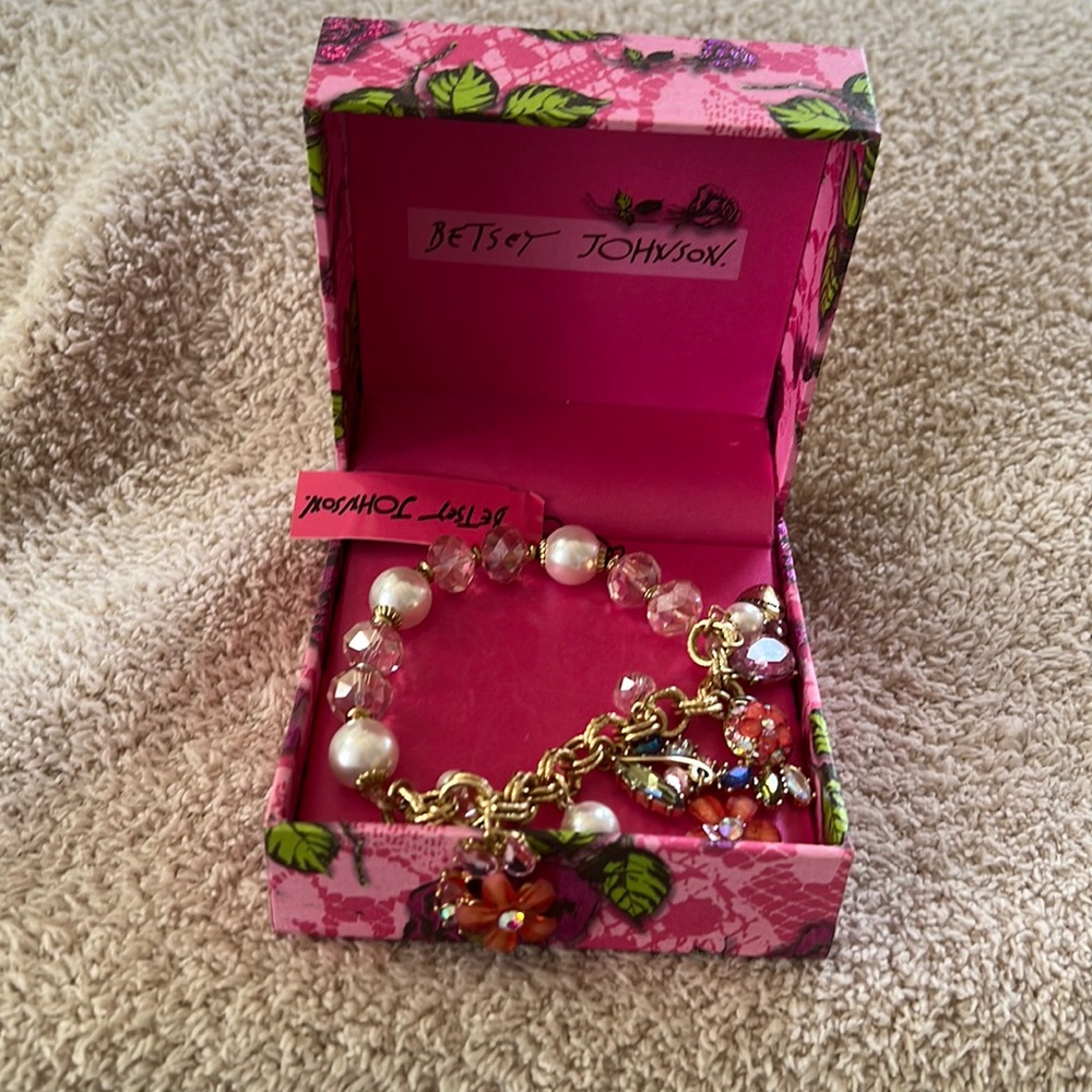Betsy Johnson charm bracelet